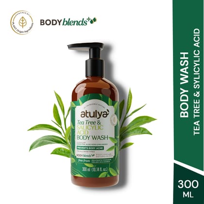 Atulya Tea Tree & Salicylic Acid Body Wash | Prevents Body Acne - 300ml Atulya Tea Tree & Salicylic Acid Body Wash | Prevents Body Acne - 300ml