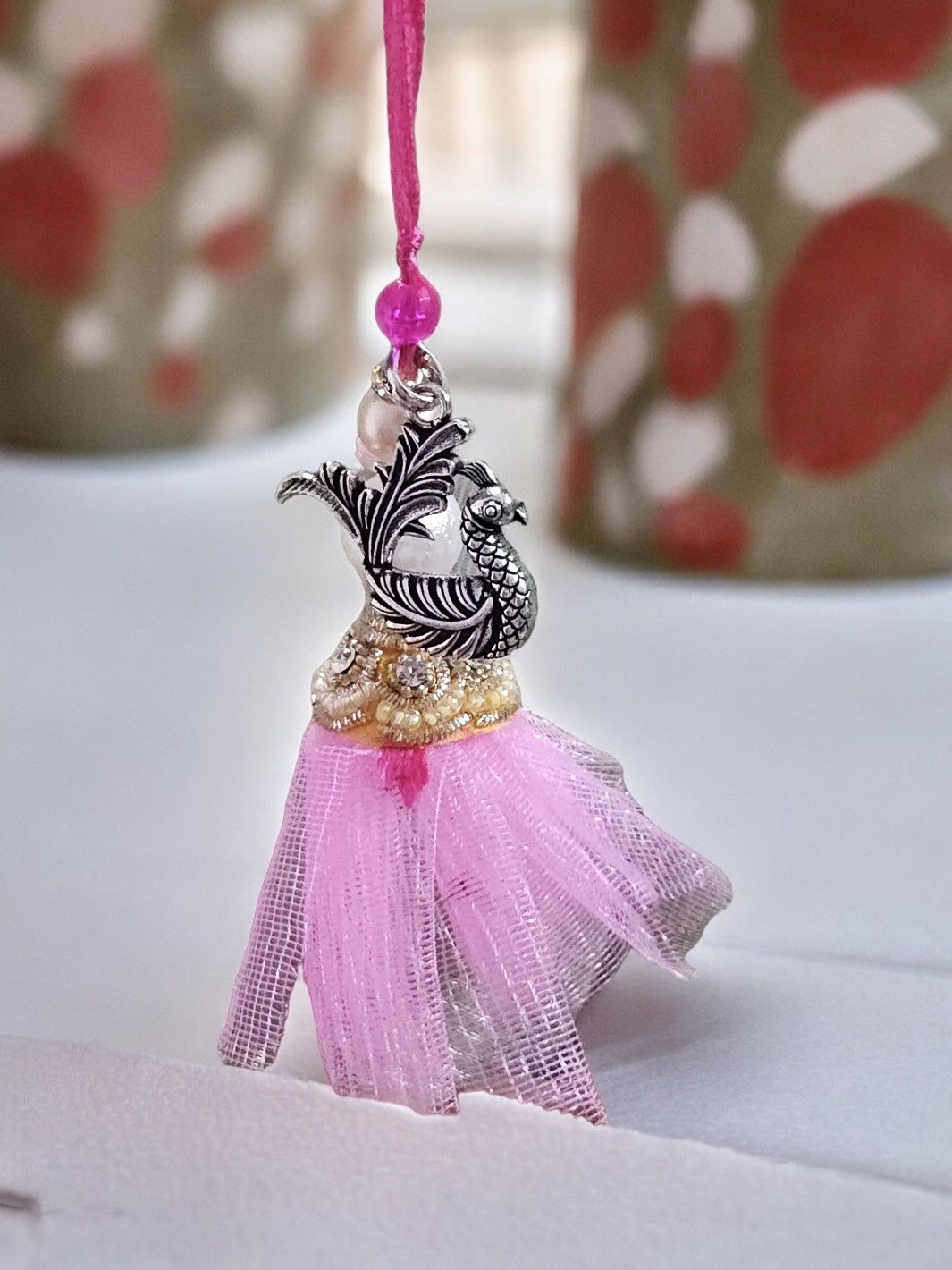 Auspicious Swan Pendant Lumba Rakhi