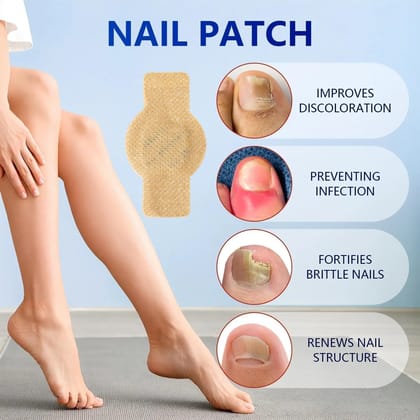 Healthy Nail Repair Patches for Toenail and Fingernail Support Pack of 10