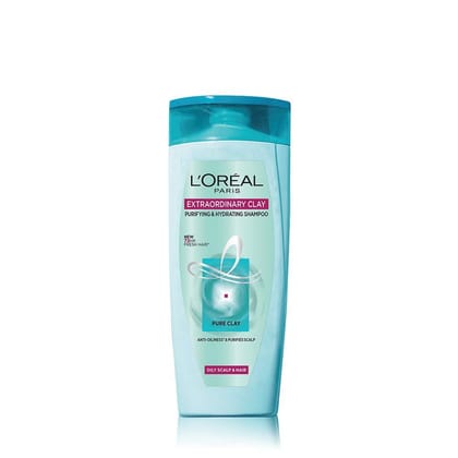 L'Oreal Paris Extraordinary Clay - Purifying & Hydrating Shampoo, 175 ml