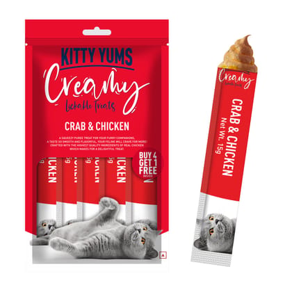 Kitty Yums Creamy Crab &amp; Chicken 75g