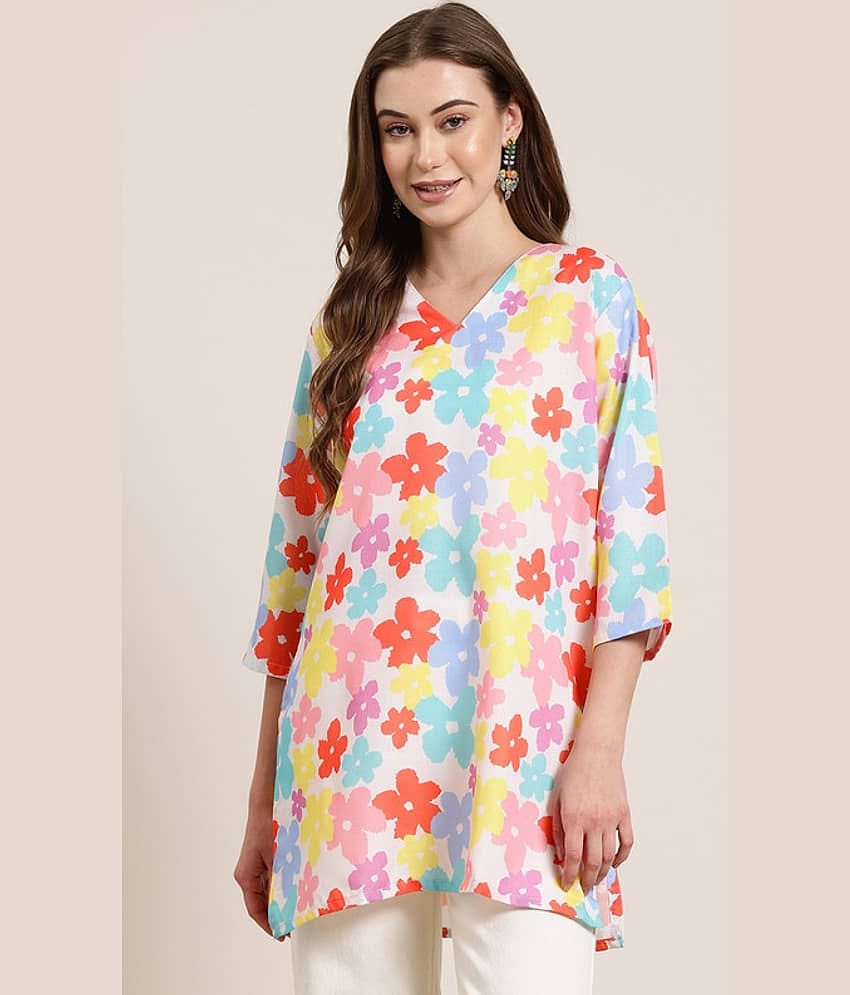KETAKI FASHION Women Rayon Flex Printed Straight Kurti ( Multicolor1 )