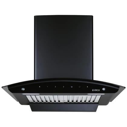 Elica 60cm 1200 m3/hr Baffle Filters Autoclean Kitchen Chimney with 10 Years Motor & 5 Years Comprehensive Warranty | BF 600 SLIM HAC MS NERO | Black | Touch Control with Motion Sensor Control Elica 60cm 1200 m3/hr Baffle Filters Autoclean Kitchen Chimne