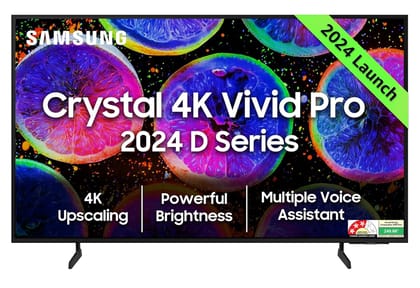 Samsung 163 cm (65 inches) D Series Brighter Crystal 4K Vivid Pro Ultra HD Smart LED TV UA65DUE77AKLXL (Black) Samsung 163 cm (65 inches) D Series Brighter Crystal 4K Vivid Pro Ultra HD Smart LED TV UA65DUE77AKLXL (Black) - Black / 65 Inches