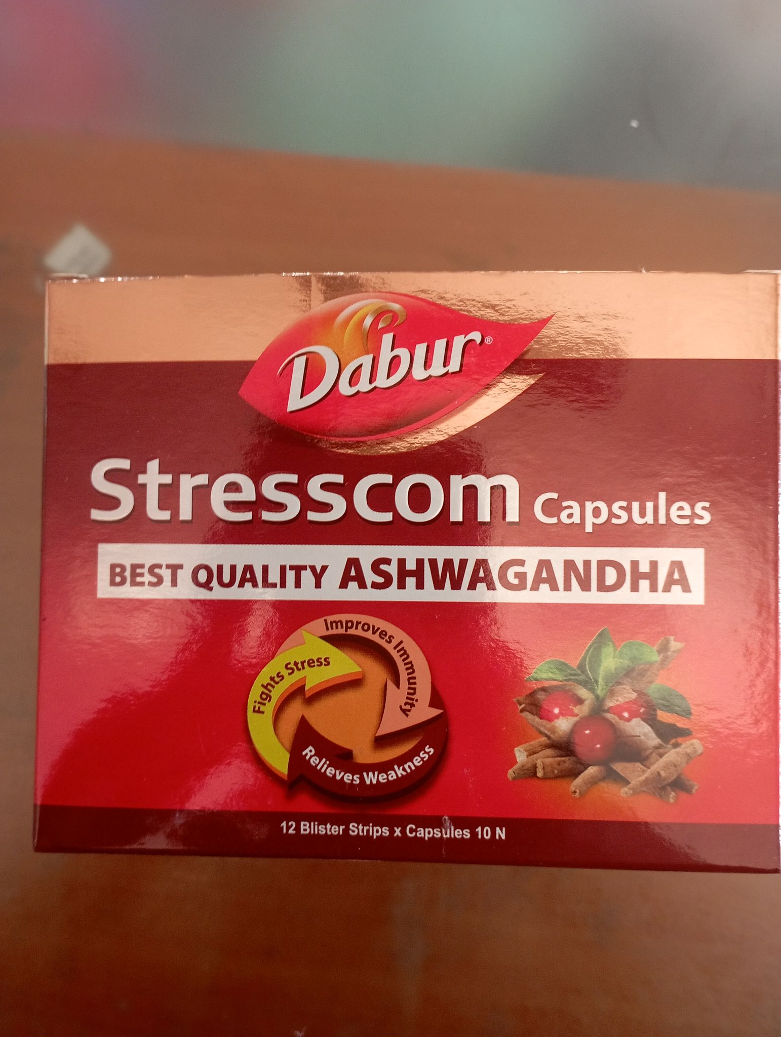 Dabur stresscom capsules best quality ashwagandha 10n