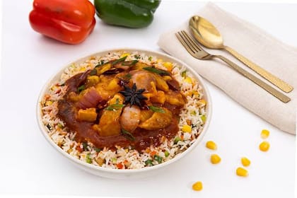 Chilli Pepper Schezwan Rice Bowl