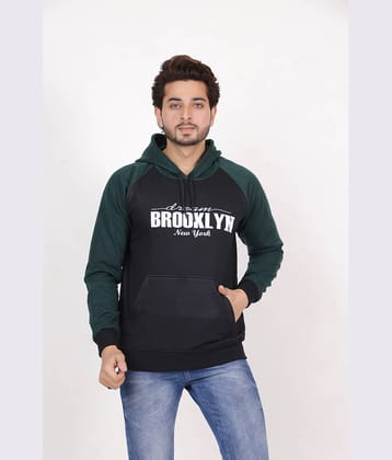 RELANE Fleece Hooded Men's Sweatshirt - Olive ( Pack of 1 )