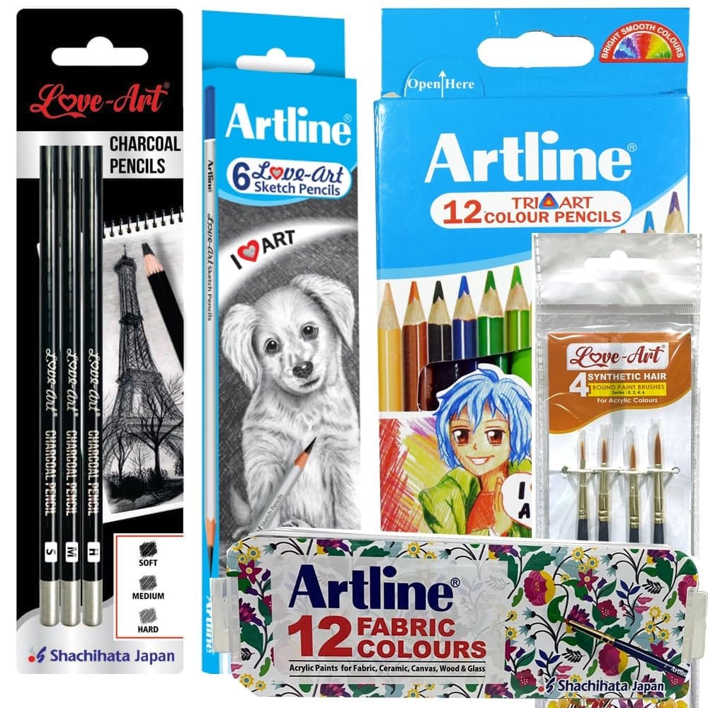 Artline Combo Packs of Back to School Stationery Set - 6 | For Specially Designed for Students