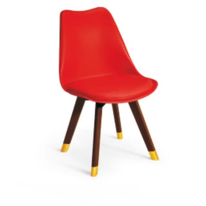 Espresso - Seat & Back In Soft Pu With 16 Gaze of MS Powder Quoted In Wood Finish (CS-Omega)