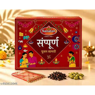 Sampoorna Pooja Samagri Kit 31 Items | Complete Daily Puja Essentials Set for Home Temple, Mandir & Festivals