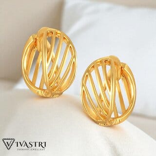 Vivastri Stylish Alloy Gold Plated Bali Earrings for Women & Girls [VIVA2549ERG]