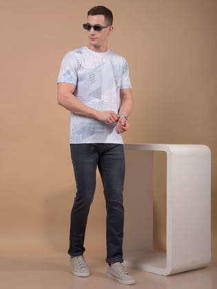 Multi-Color Printed T-Shirt-M / Multi