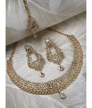 Sukkhi Gold Alloy Necklace Set ( Pack of 1 )