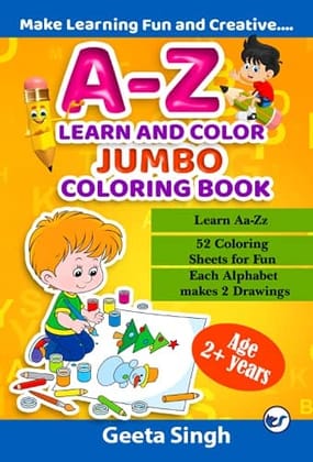 A-Z JUMBO Colouring Book [Paperback] Geeta Singh