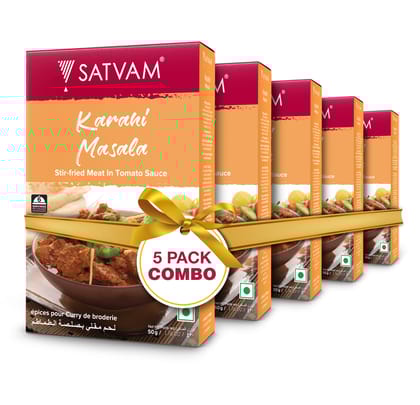 Satvam Karahi Masala (Pack of 5)|(5*50g)