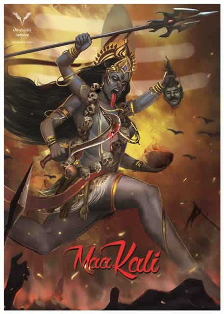 Vimanika Comics Maha Kali (Sada Shiva) Poster Pack of 1 Pcs