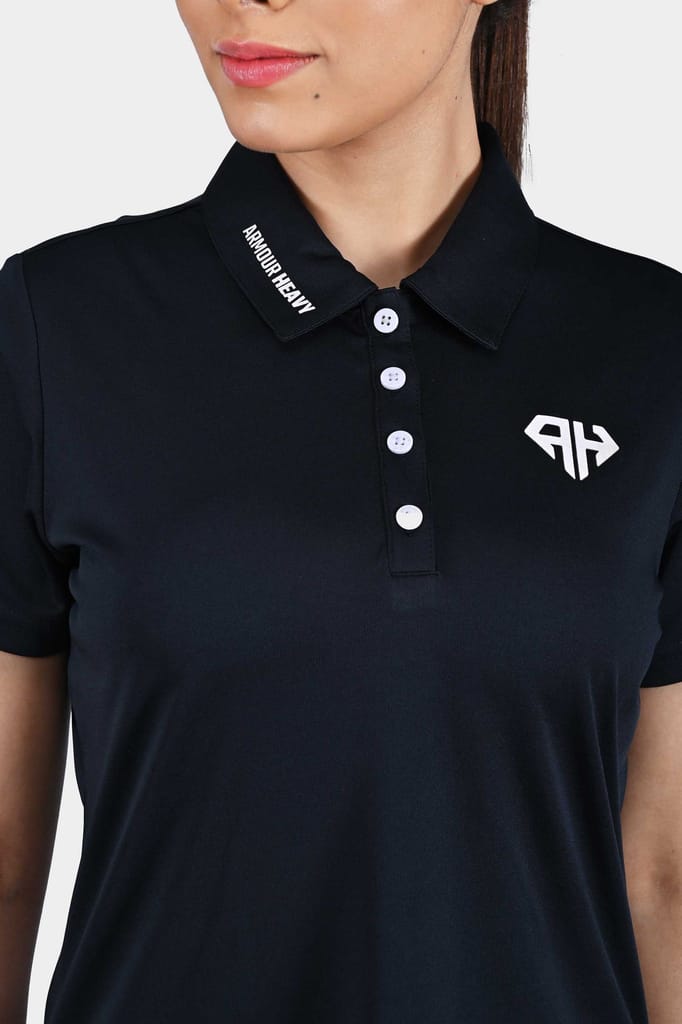 Navy AH Women Polo Shirt