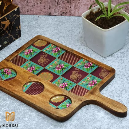 Rajasthani Mango Wood Serving Platter