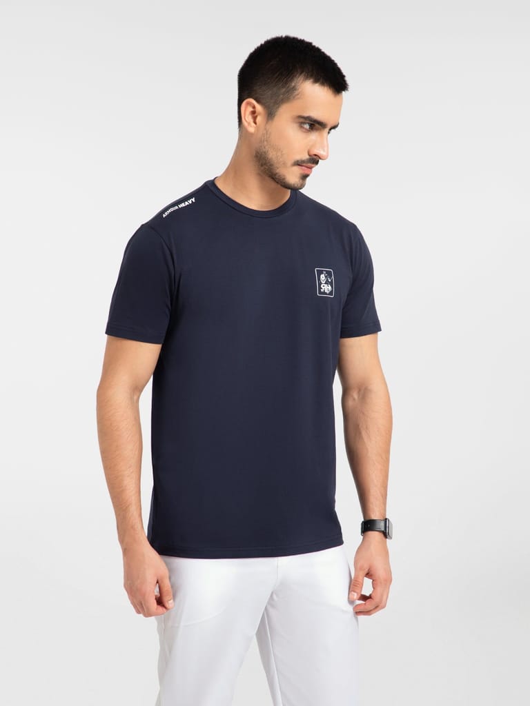 AH Blue Round Neck (Cotton)