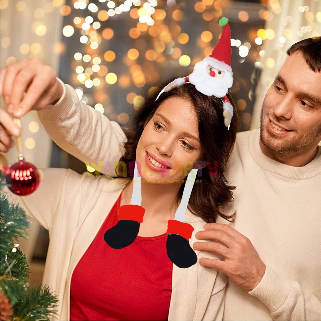 Christmas Headband with Snowman w/Long Legs for Kids - Party and Festive Needs | Buy online on ZillyBuy
