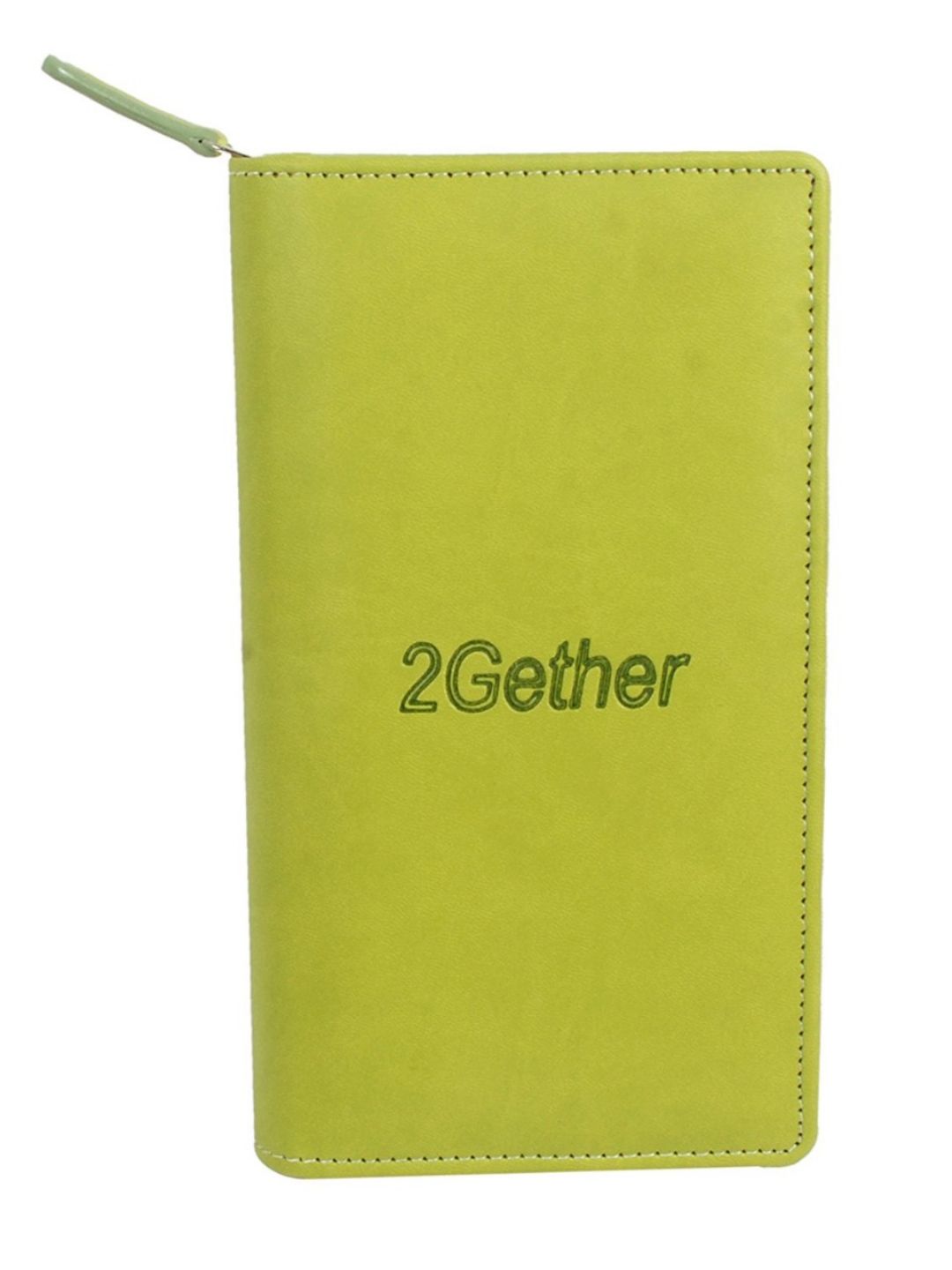 Sukeshcraft 2gether Passport Holder for 4 Passport - 3 Shopping Card,3 Credit card, 2 Currency Pocket,light Green