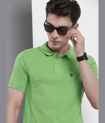 Merriment Pack of 1 Polyester Regular Fit Solid Half Sleeves Men's Polo T Shirt ( Coral )