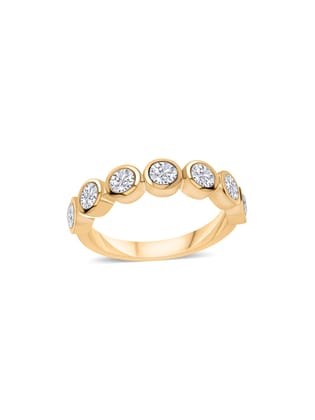 Lab Grown Diamond Bezel Ring-10 / 9K / Yellow Gold