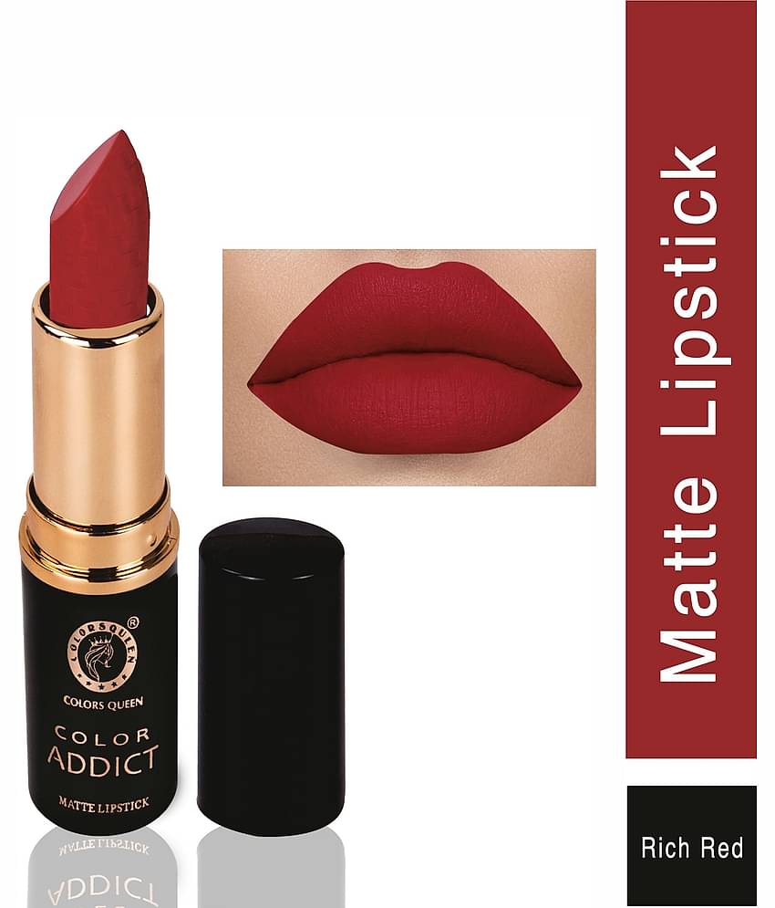 Colors Queen Color Addict Long Lasting Matte Lipstick (Shade - 09)