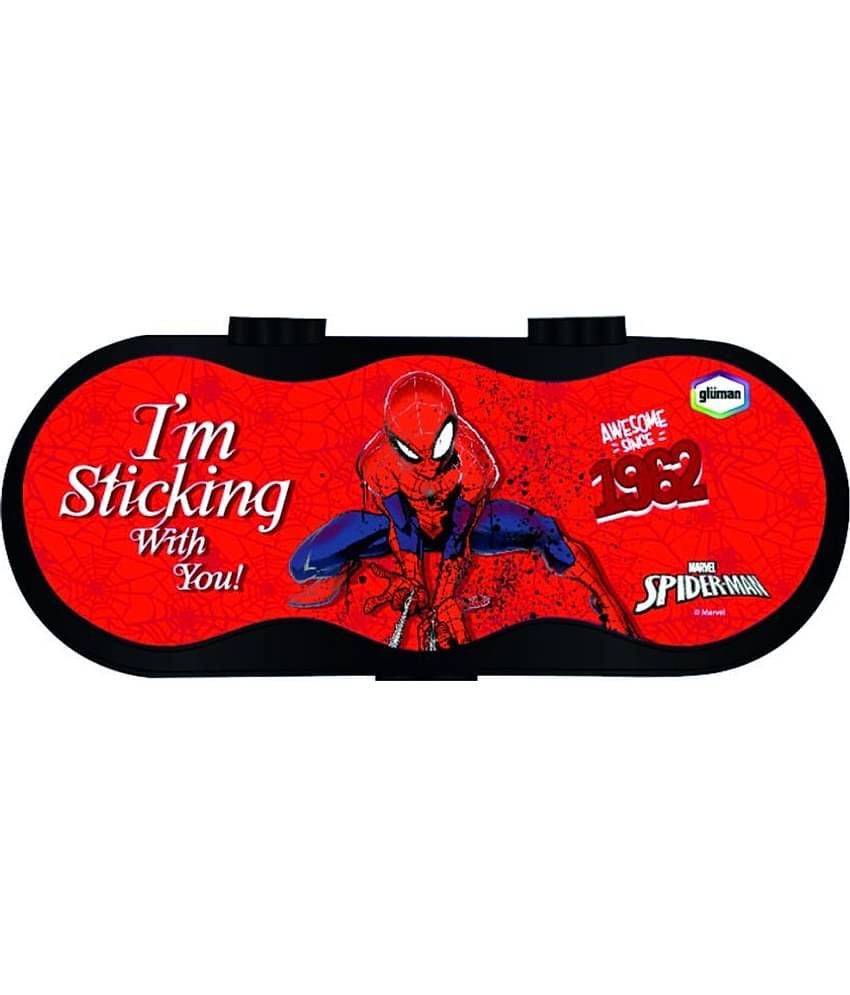 Gluman Disney Peapod Pencil Box with clip locks, 3D Spiderman
