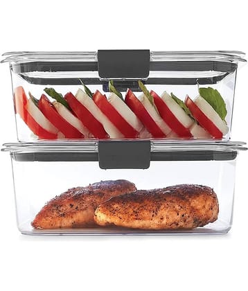 Analog kitchenware Dal/Pasta/Grocery Plastic Black Food Container ( Set of 2 )