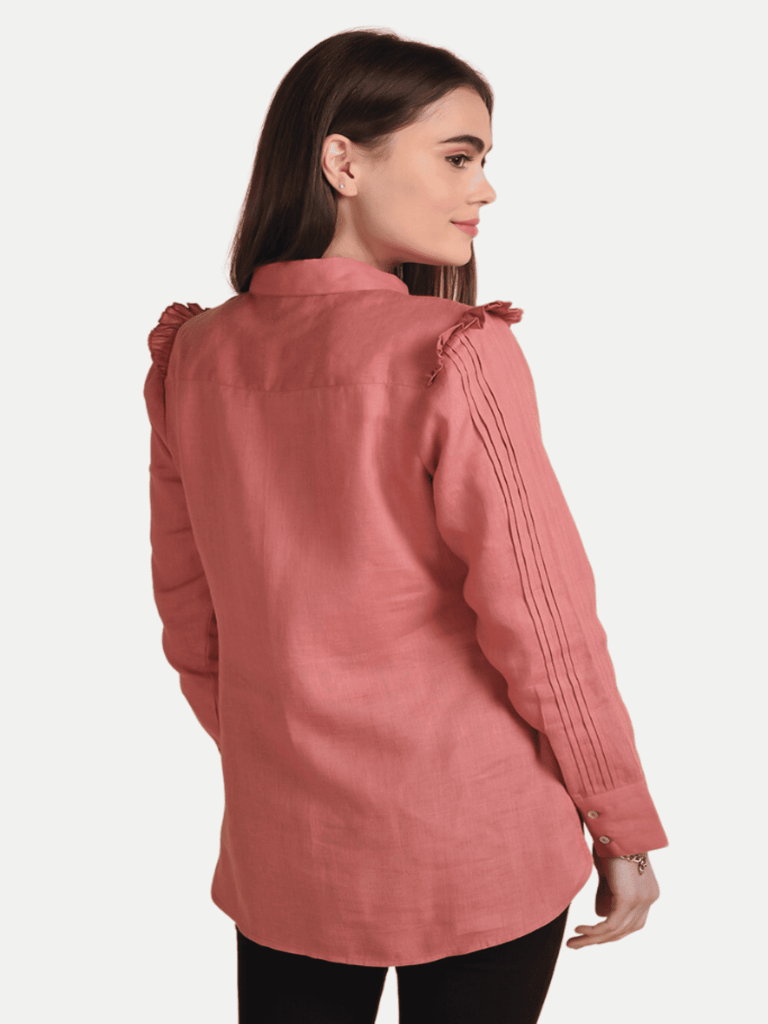 Rust Linen Shirt