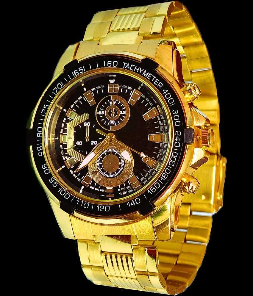 Renaissance Traders Gold Metal Analog Men's Watch