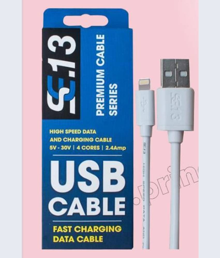 SE13 Lightning Cable White - 1 Meter