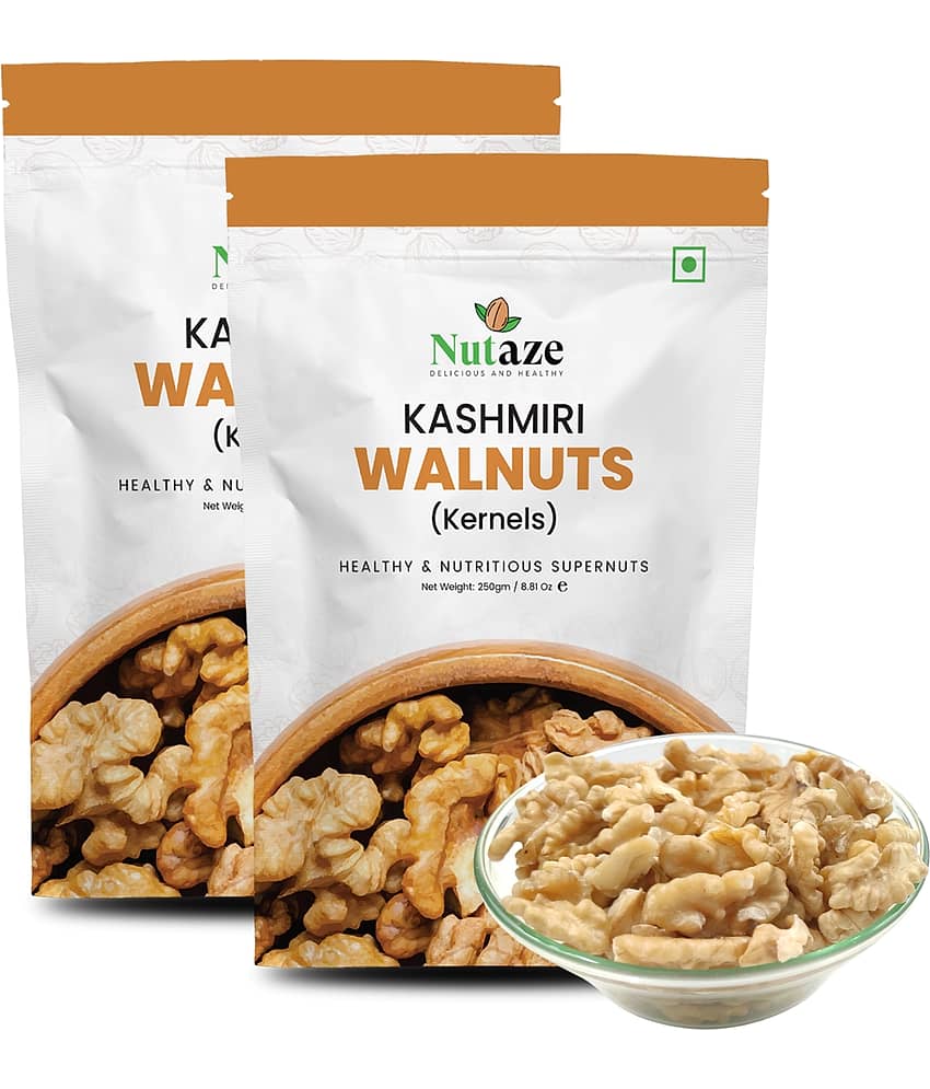 Nutaze Light Walnuts(Akhrot giri) 500 g Pack of 2