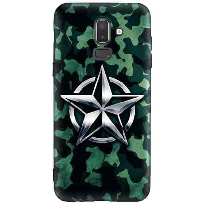 camouflage Captain Samsung J8 Premium Embossed Mobile cover