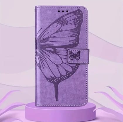 Sweet Purple Butterflies Flip Cover-Samsung Galaxy S24