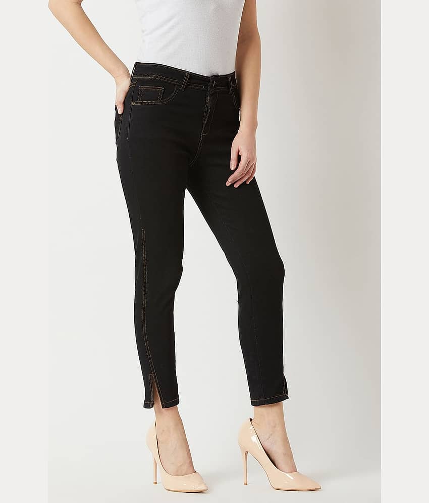 Miss Chase - Black Denim Skinny Fit Women's Jeans ( Pack of 1 )