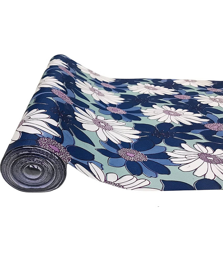 Single PVC Blue Kitchen Shelf Cover Cover
