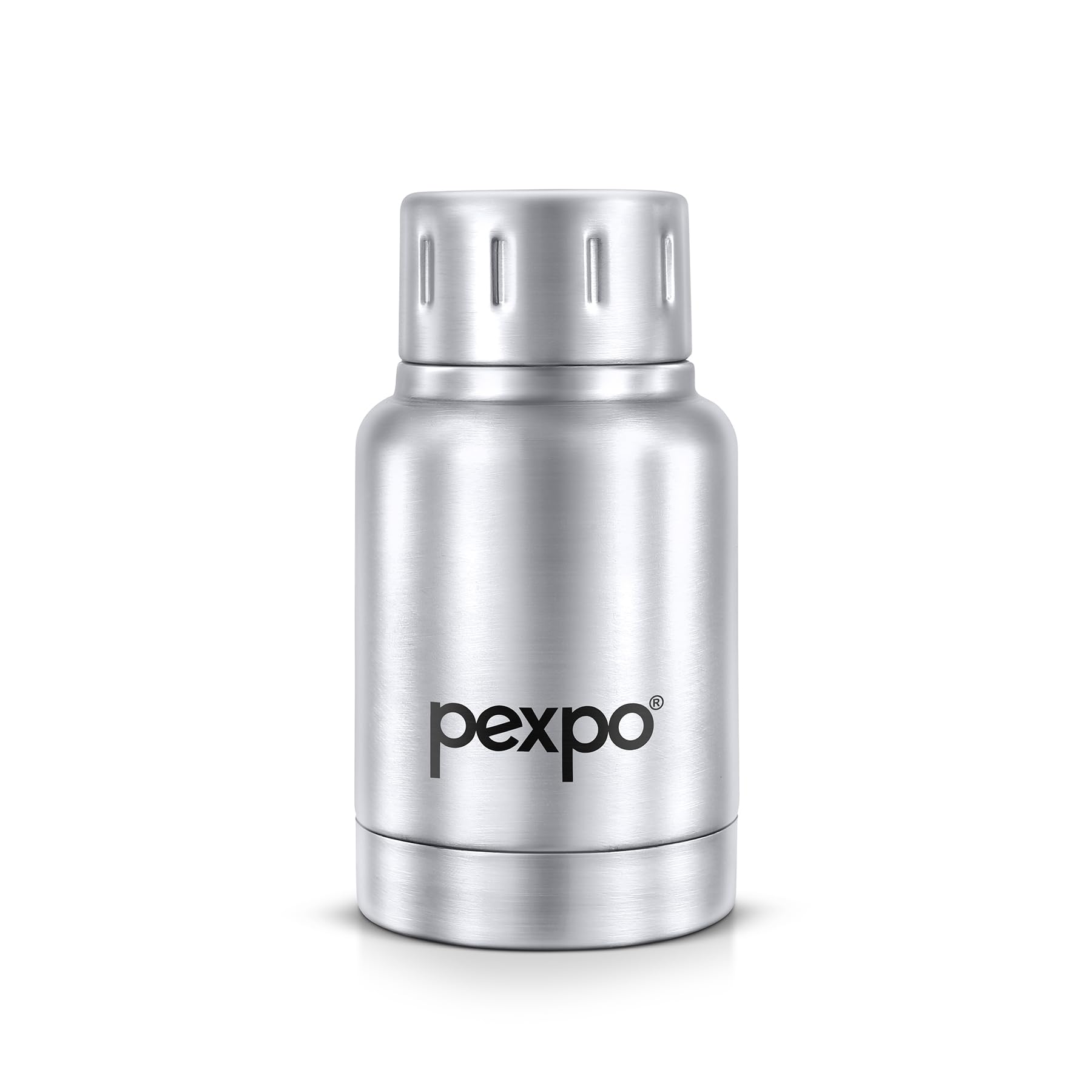 Pexpo 12 Hours Hot and Cold Thermosteel Insulated Flask (160ml, Silver, Cameo)