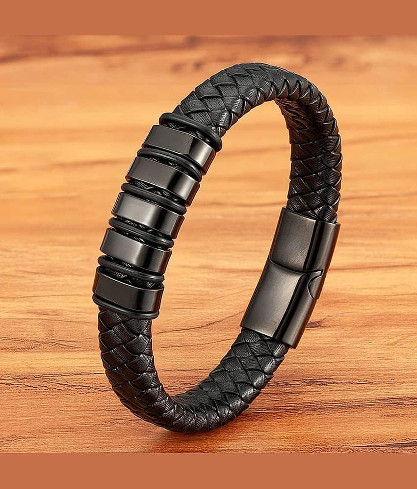 FASHION FRILL Black Bracelet ( Pack of 1 )