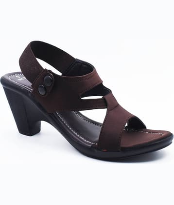 IndiForce Maroon Women's Sandal Heels