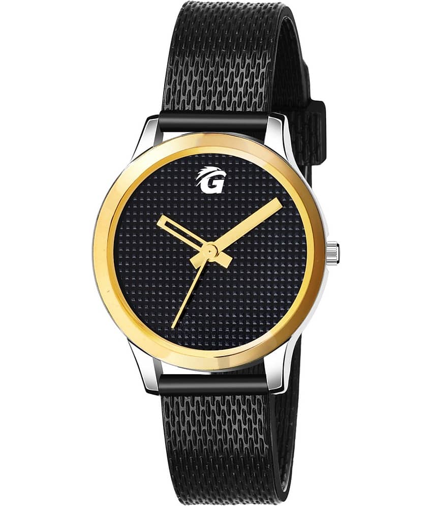 PIRASO Black Silicon Analog Men's Watch