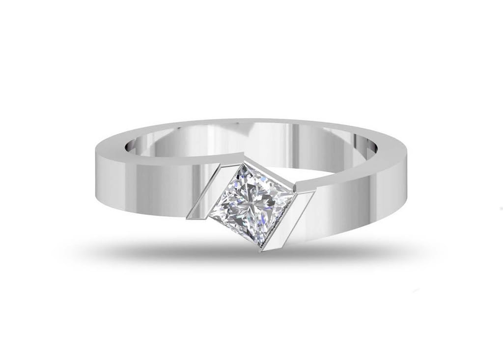 Solitaire Engagement Ring for Men