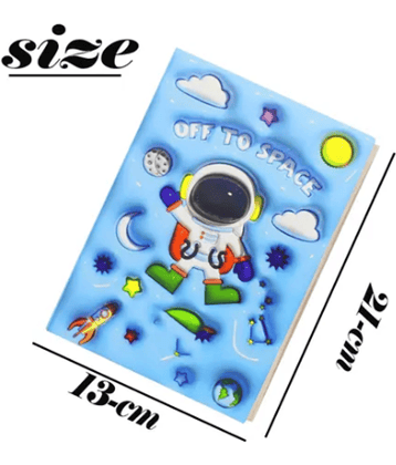 Kalra Magic (Pack 5) Cute Space Printed Bubbly Diary For Boys/Girls/kids Note Book Diary For Girls Return Gifts Diary Ruled Pages A Premium Soft Bound Notebook Diary for Girls