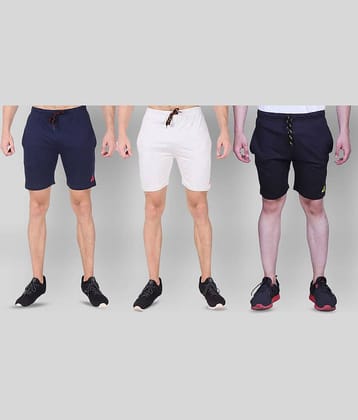 Ardeur - Cotton Blend Off-White Men's Shorts ( Pack of 3 )
