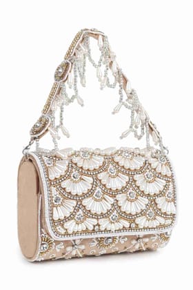Pink Suede Flap Bag