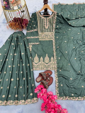 Designer Party Wear Look Top Plazzo & Dupatta Set Designer Party Wear Look Top Plazzo & Dupatta Set