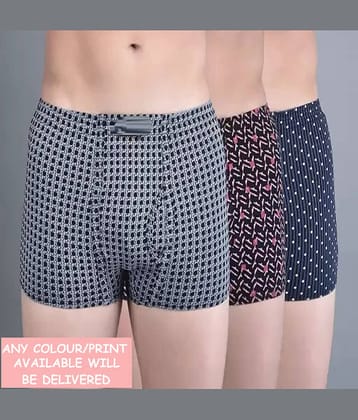 CAVENDRES Pack of 3 Nylon Trunks For Men's ( Multicolor1 )