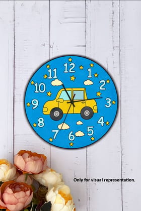 Dbeautify's DIY MDF Kids Car Design Wall Clock