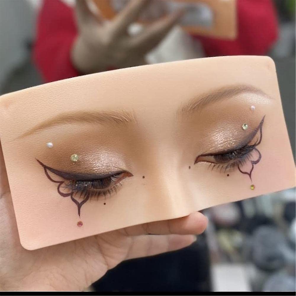 Elecsera Eye Makeup Practice Face Board,Face Dummy For Practice Skin Board (SKIN) 100 g (Skin)